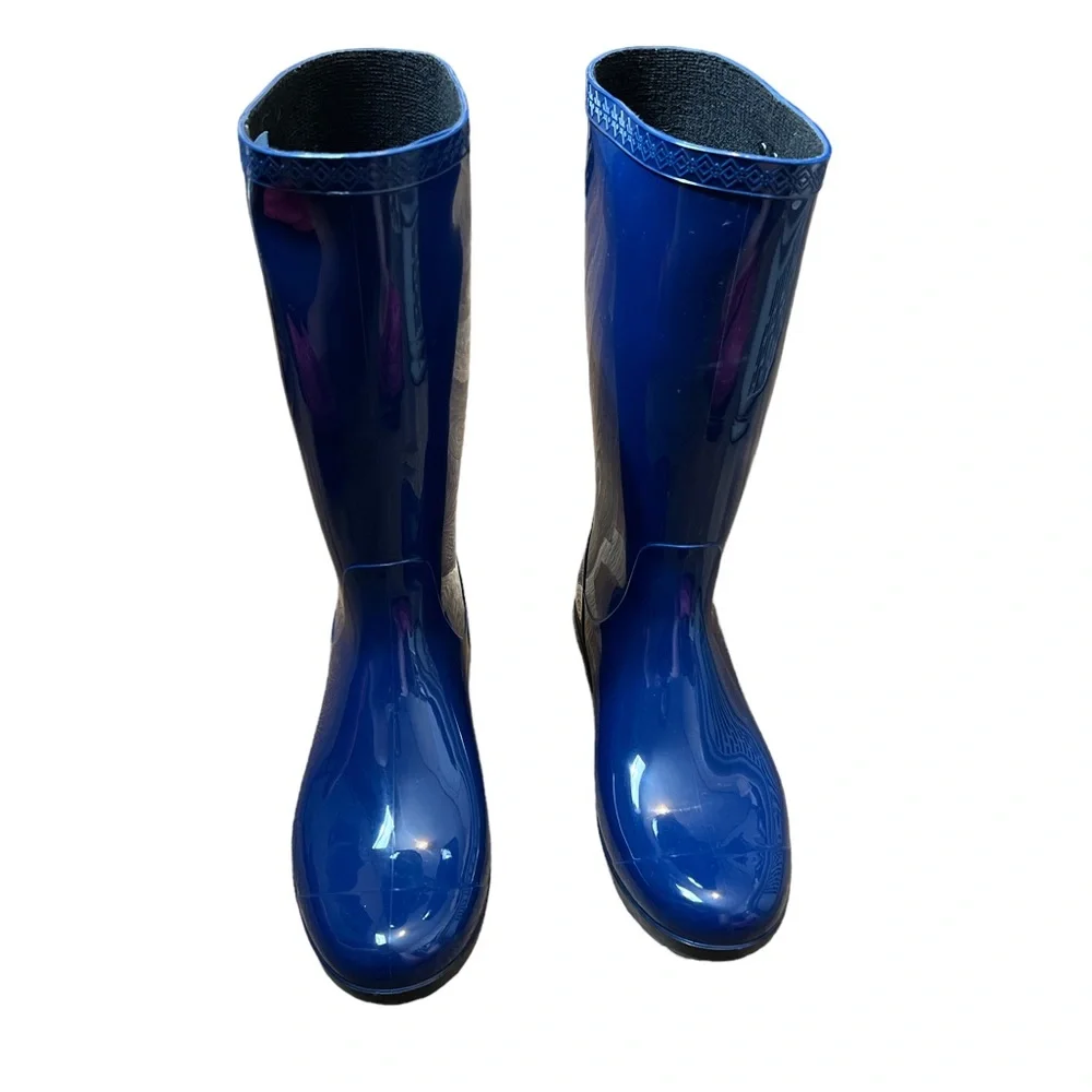 UGG Australia Women's Rain Boot Royal Blue Jay Shaye Tall 1012350‎ Size 9